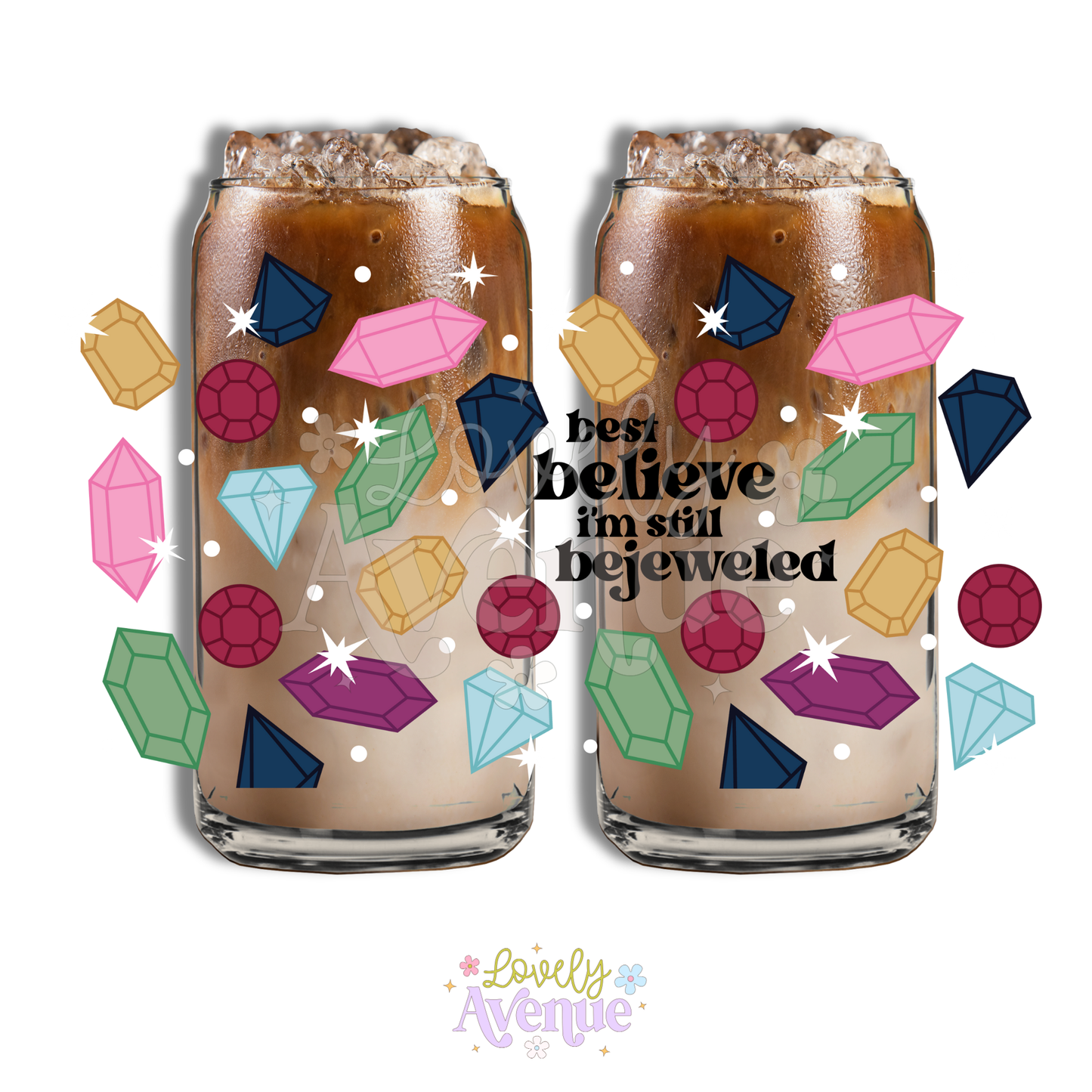 Bejeweled - Glass Cup