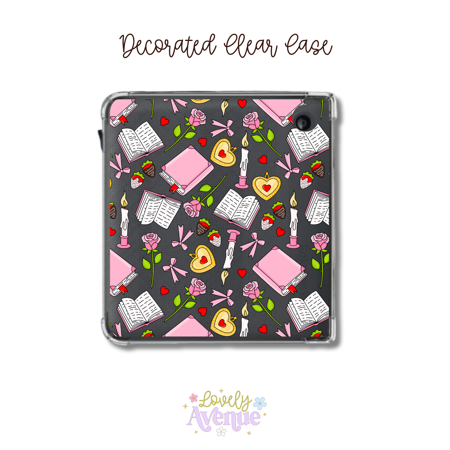 Romance Forever - E-Reader Decorated Clear Case