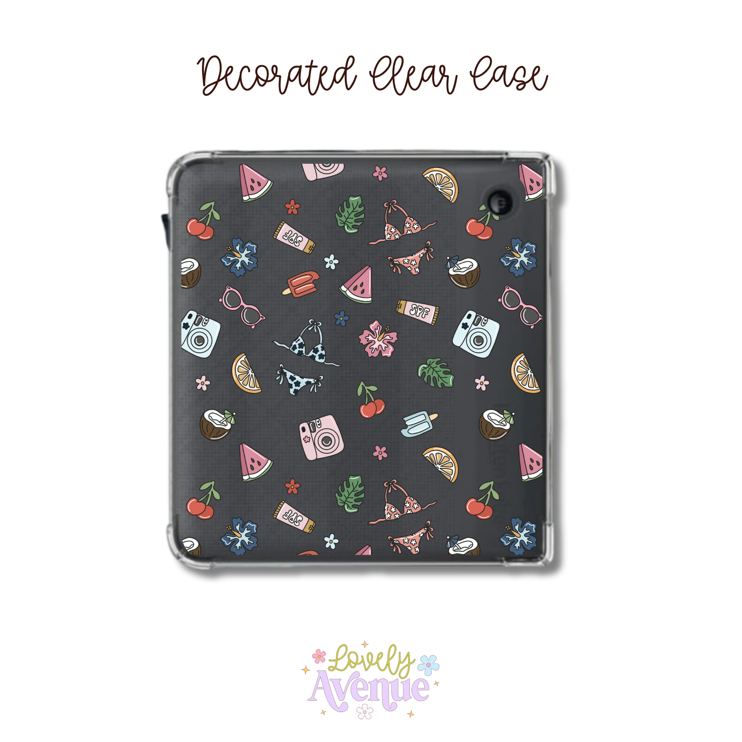 Summer Goods - E-Reader Decorated Clear Case