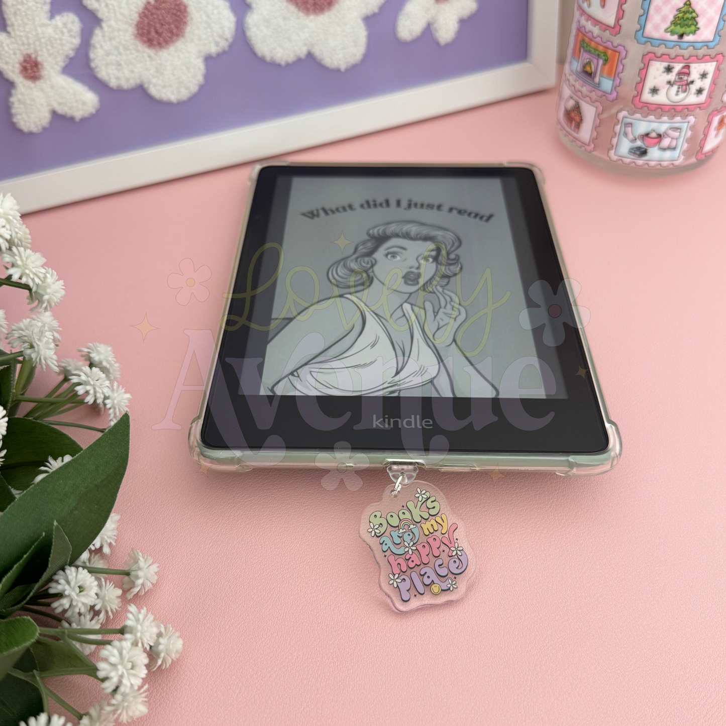 Books Are My Happy Place - Acrylic Charm