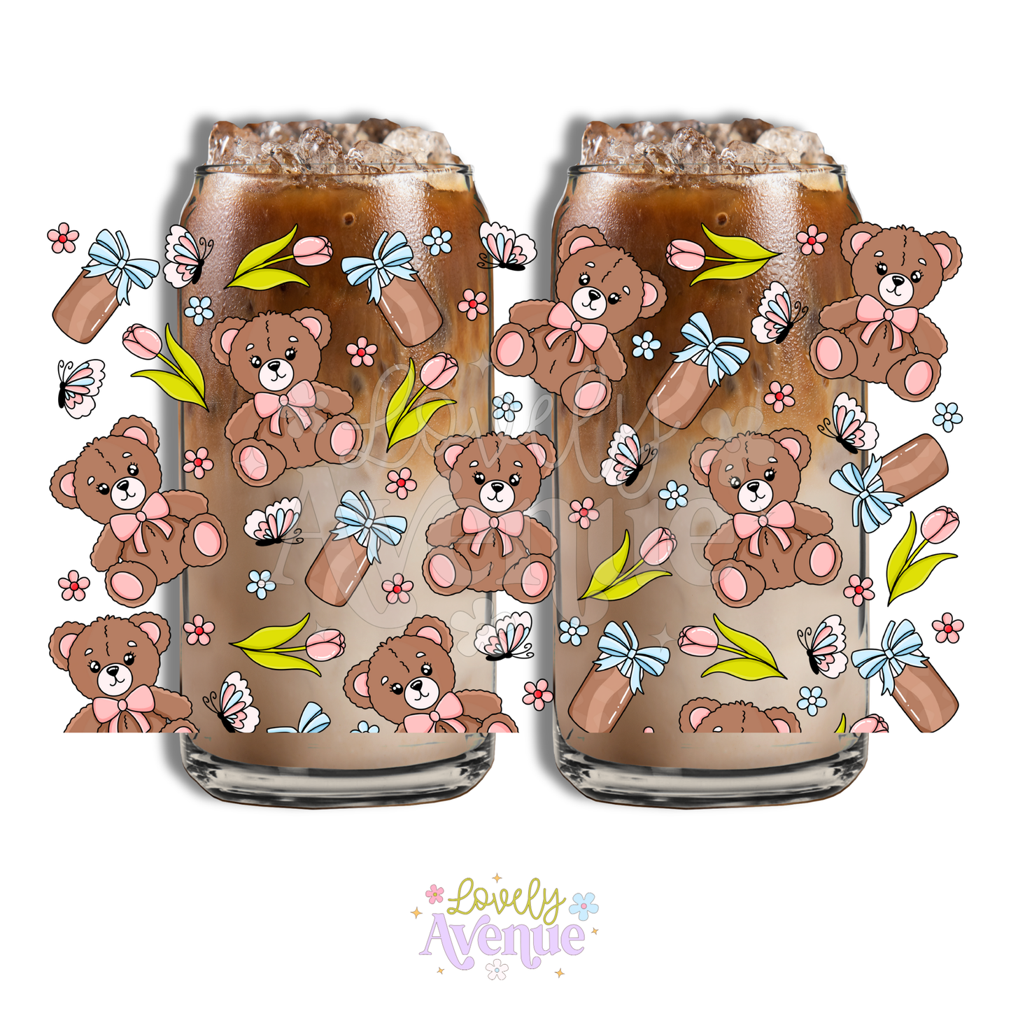 Beary Cute - Glass Cup