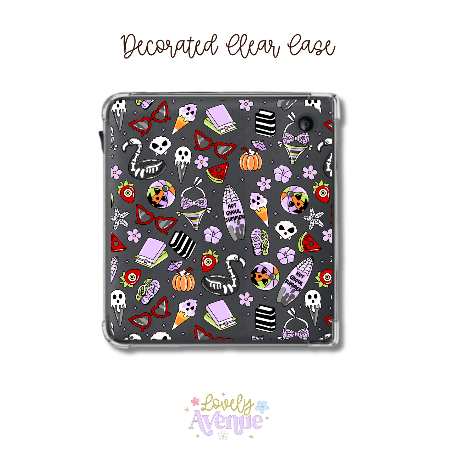 Summerween - E-Reader Decorated Clear Case