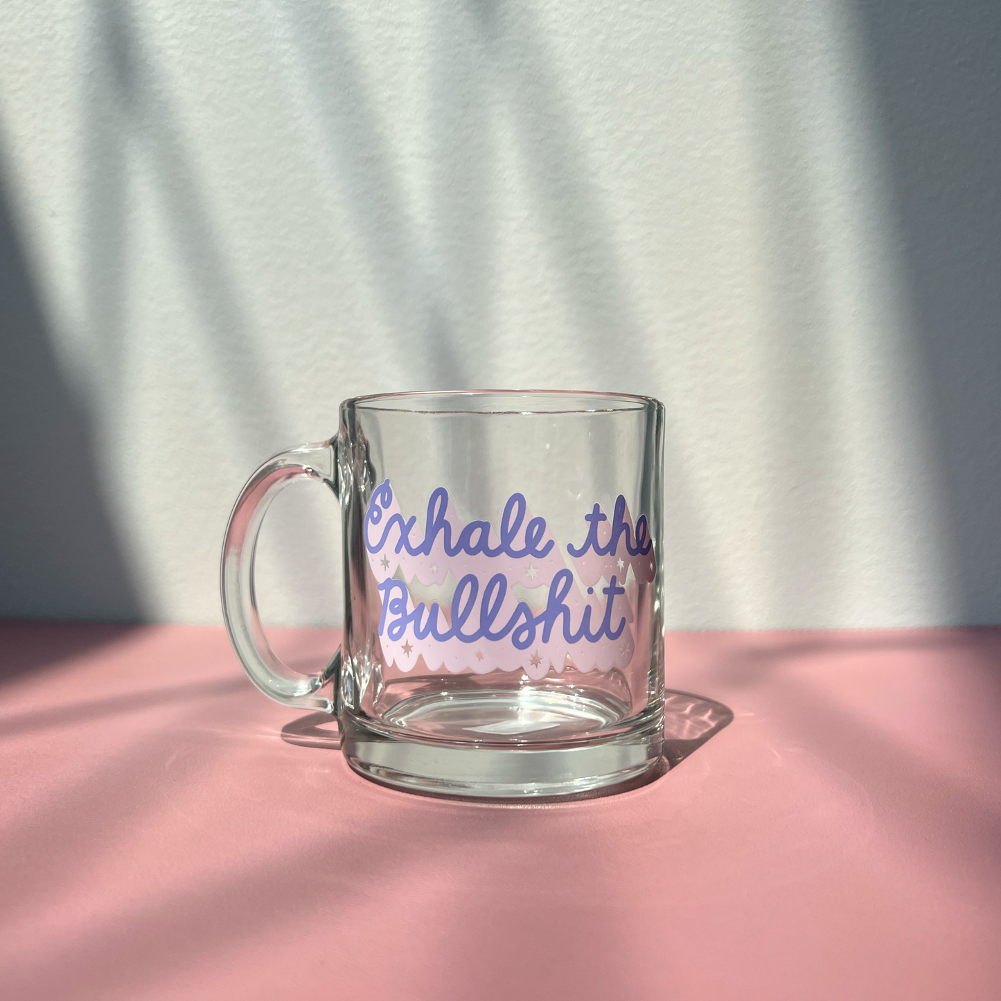 Exhale The Bullshit - Glass Mugs