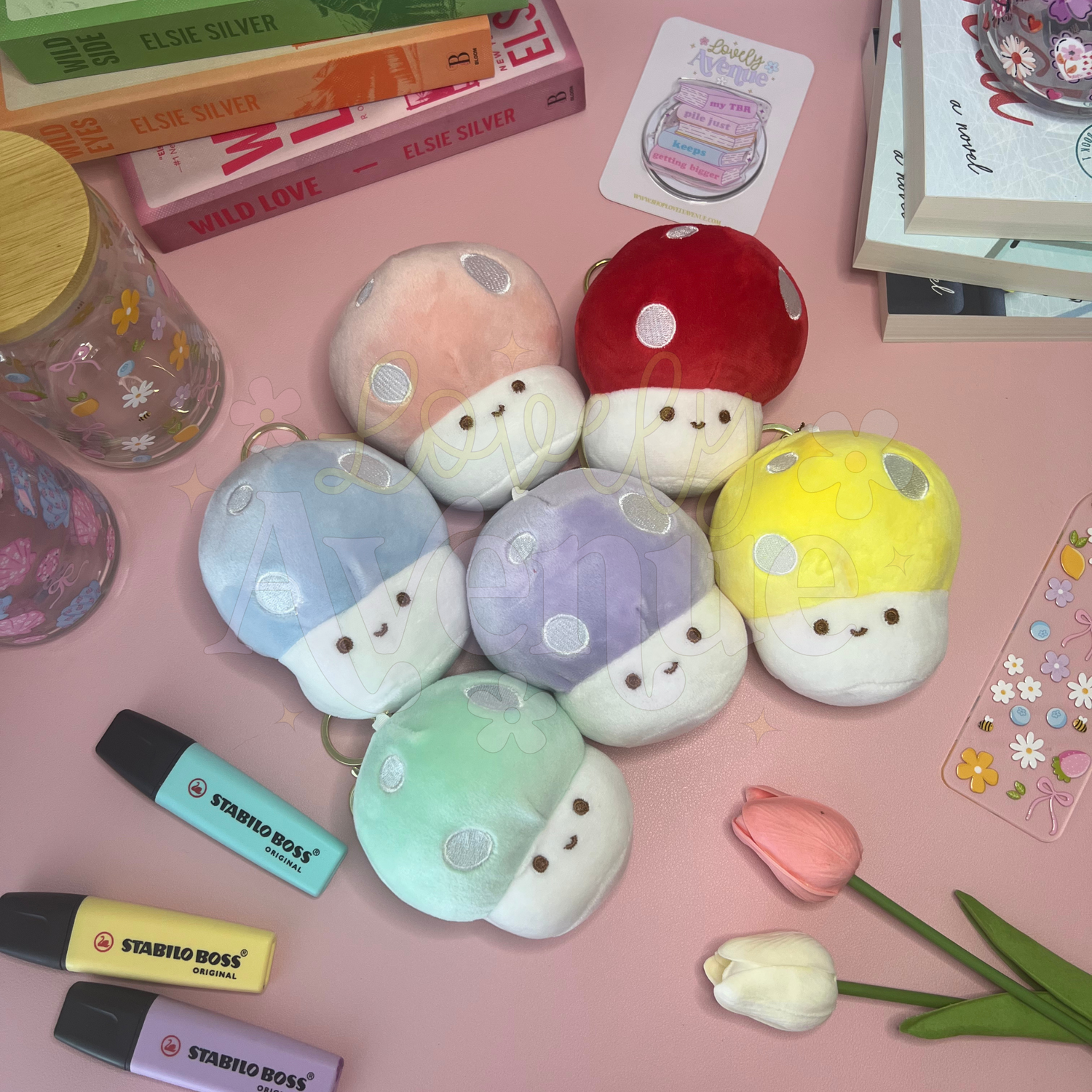 Mushroom Keychains
