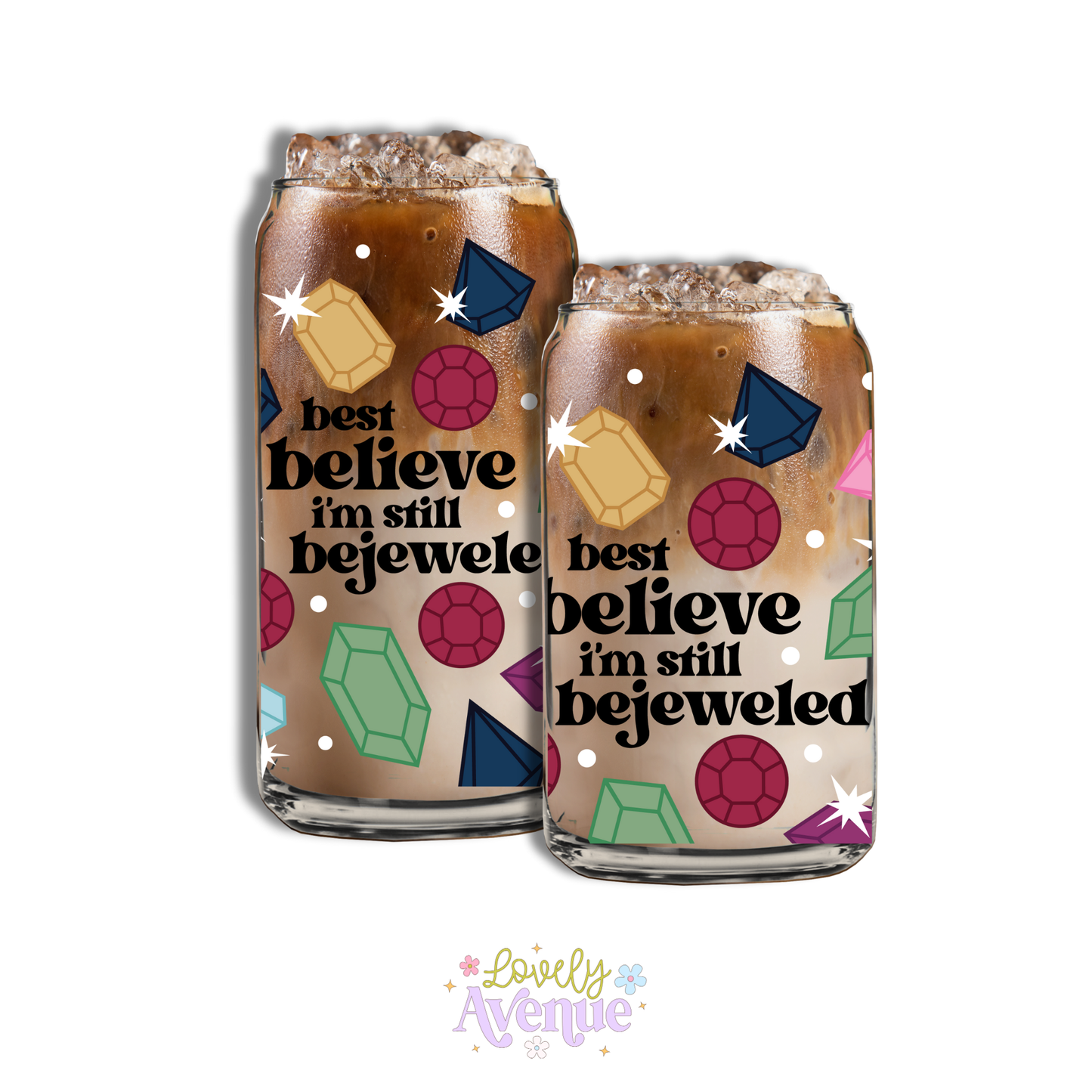 Bejeweled - Glass Cup