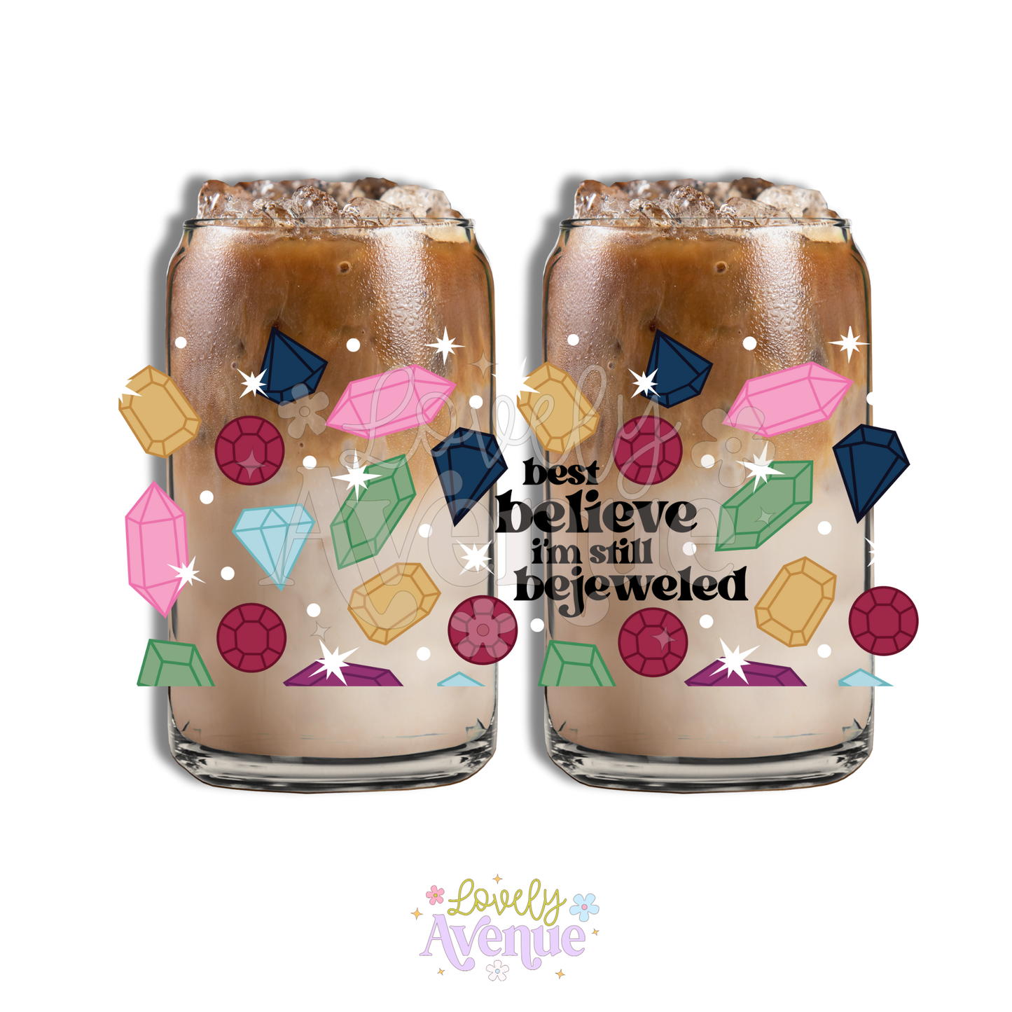 Bejeweled - Glass Cup