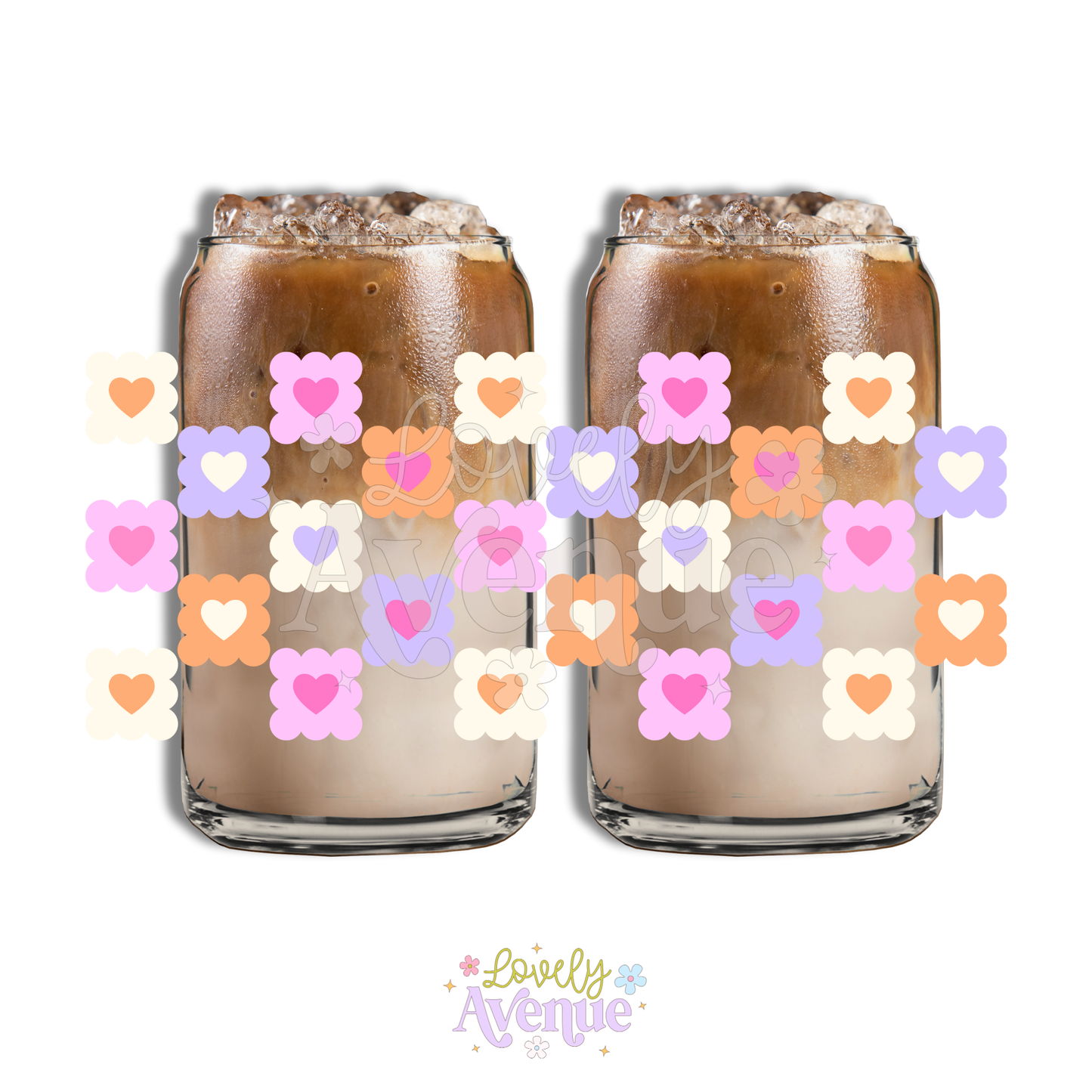 Checkered Cuties - Glass Cup