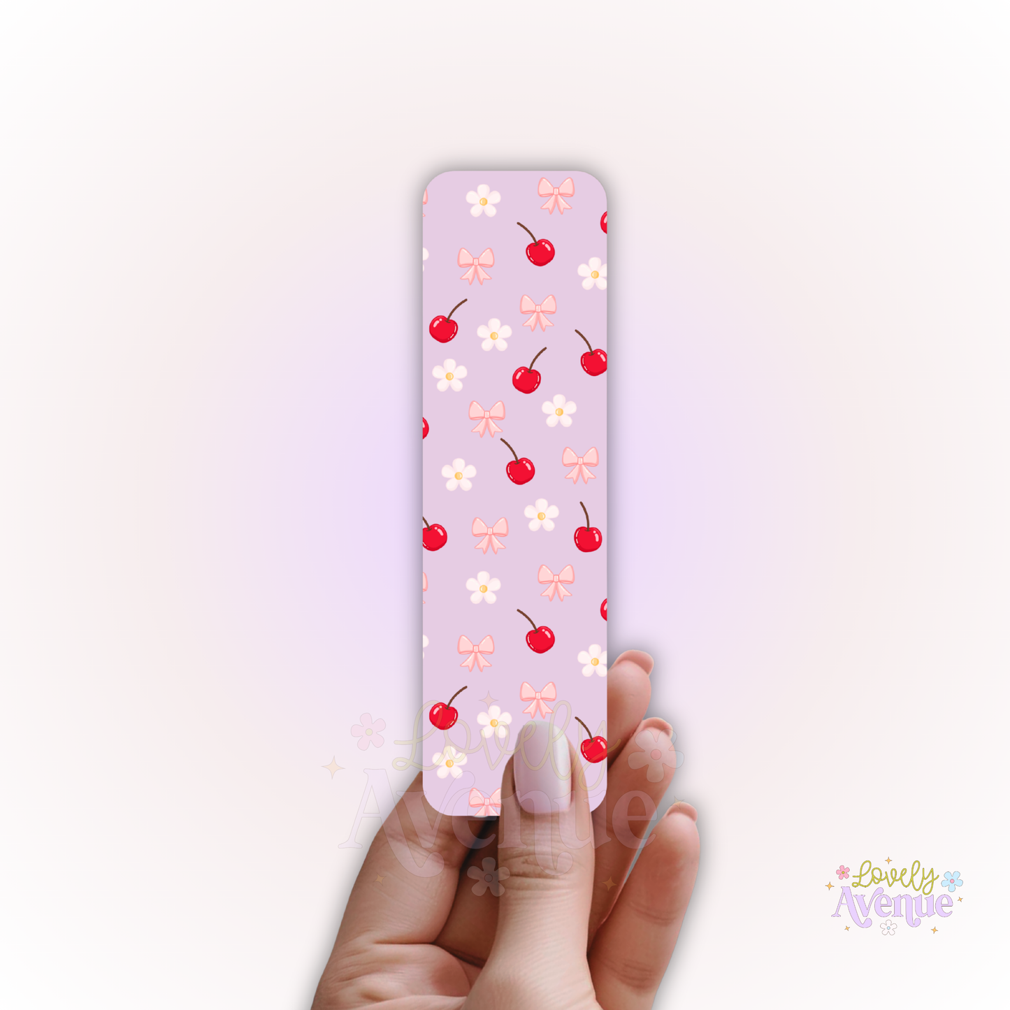Cherry Daisy - Cardstock Bookmark