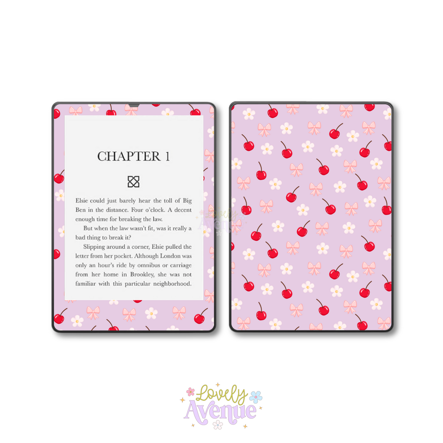 Cherry Daisy - E-Reader Skin