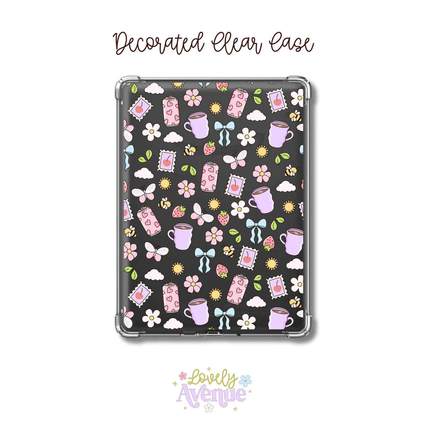 Cutest Life - E-Reader Decorated Clear Case