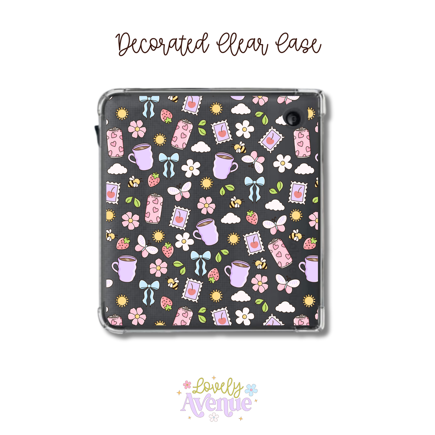 Cutest Life - E-Reader Decorated Clear Case