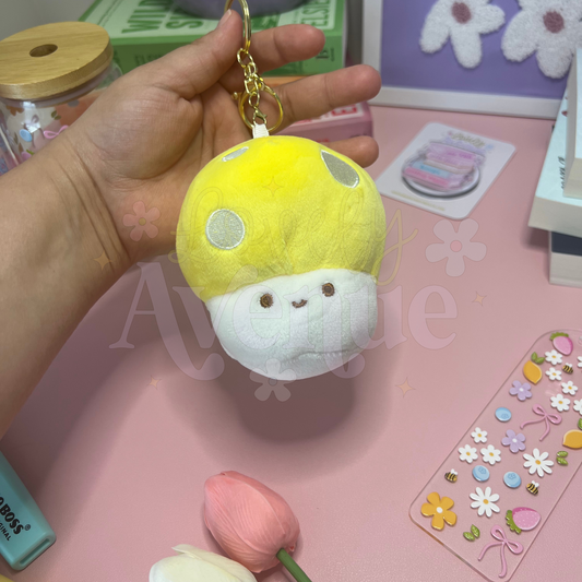 Yellow Mushroom - Plush Keychain