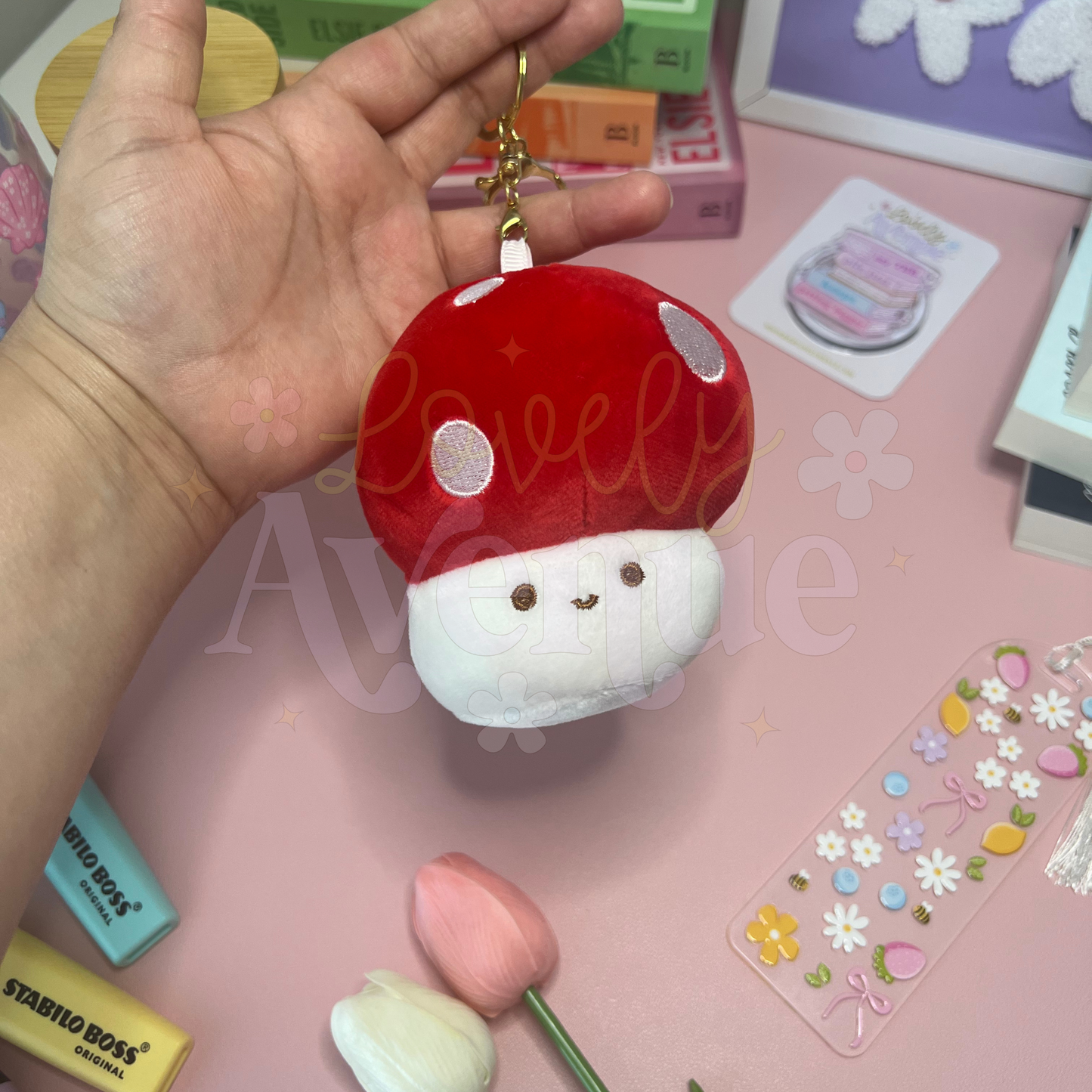 Red Mushroom - Plush Keychain