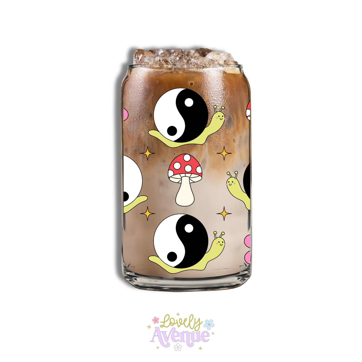 Groovy Snails - Glass Cup