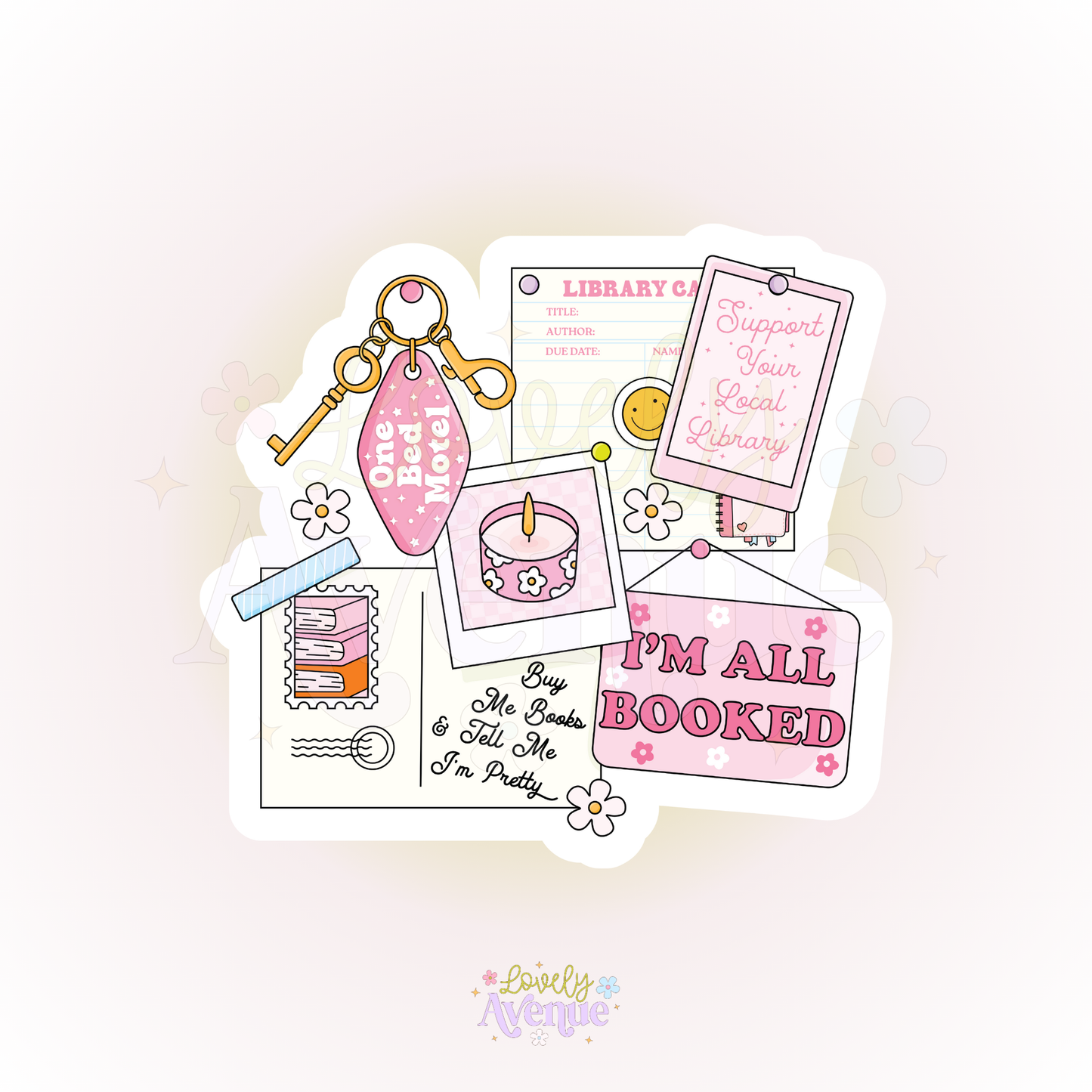 All Booked Mood Board - Sticker