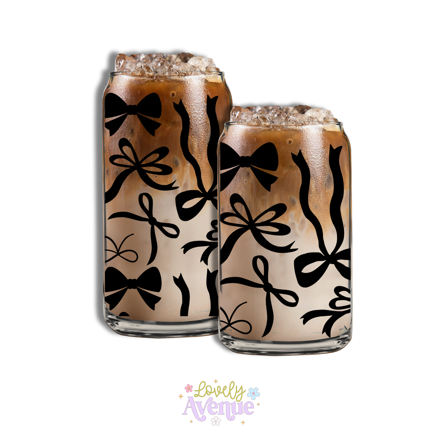 Black Tie Theme - Glass Cup