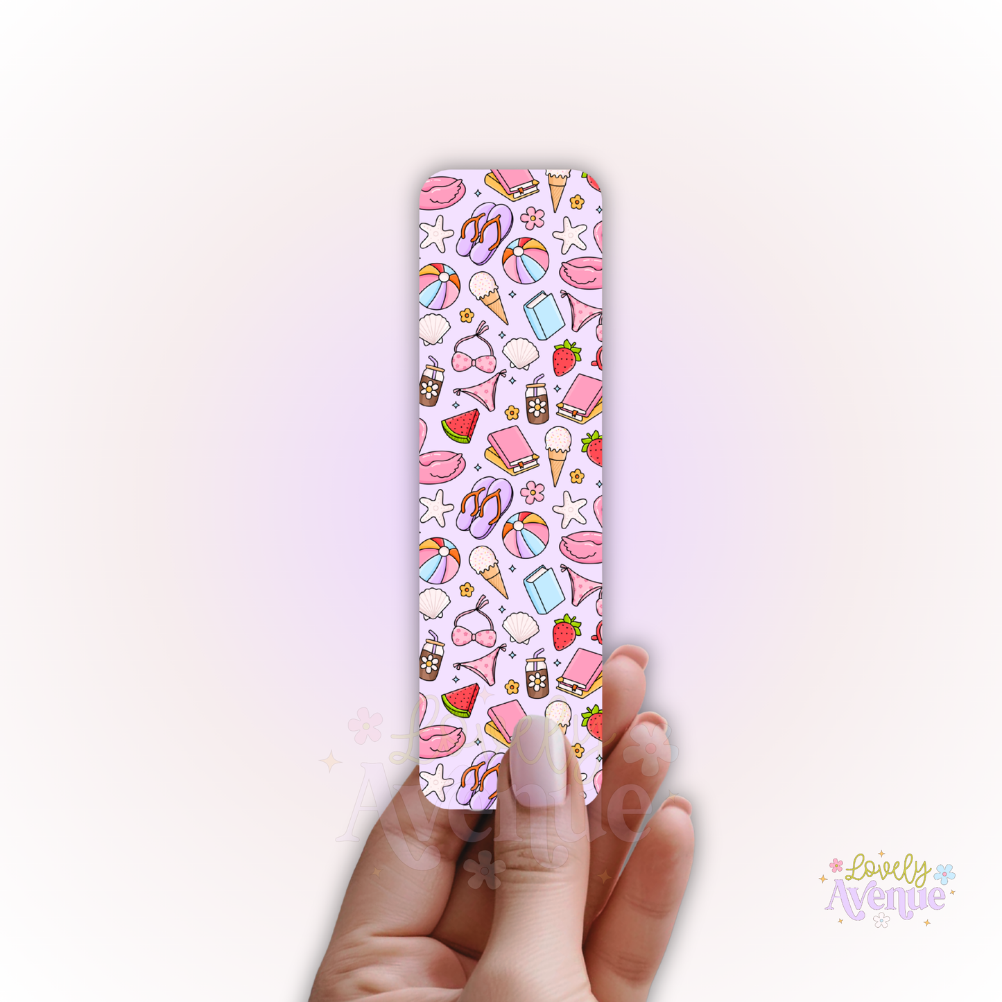 Girly Summer Vibes - Cardstock Bookmark