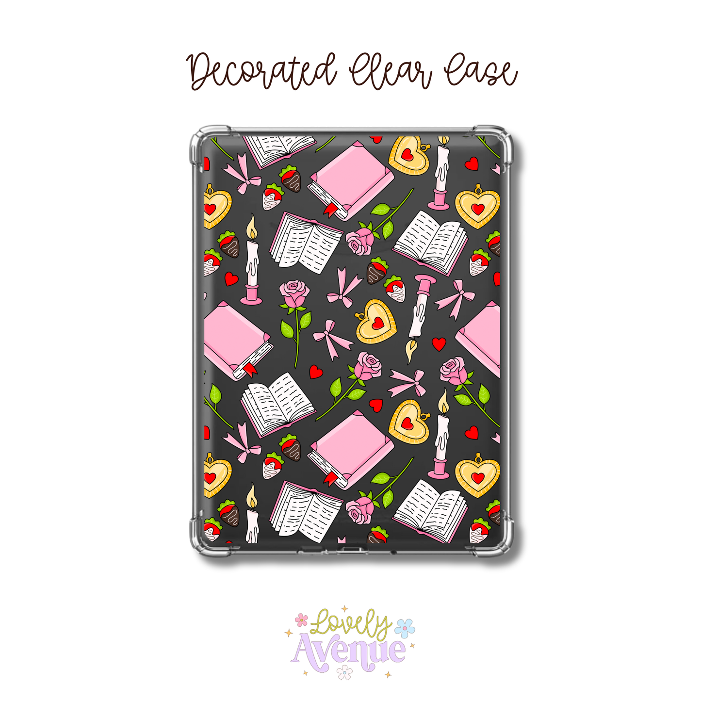Romance Forever - E-Reader Decorated Clear Case