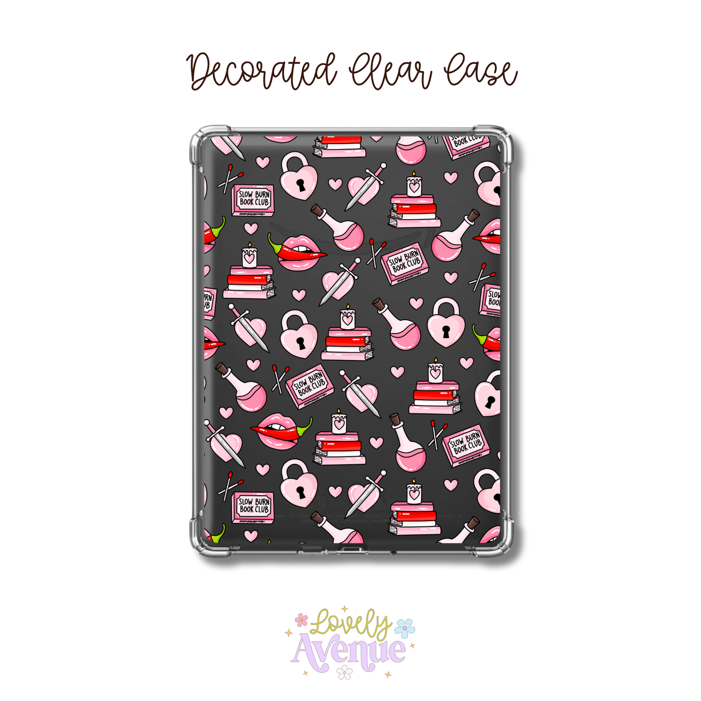 Slow Burn Book Club - E-Reader Decorated Clear Case