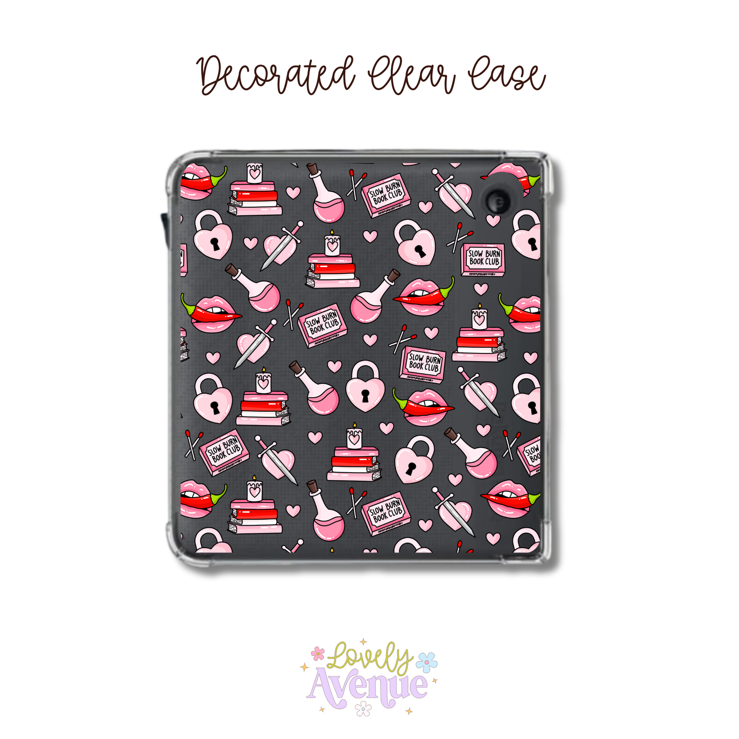 Slow Burn Book Club - E-Reader Decorated Clear Case