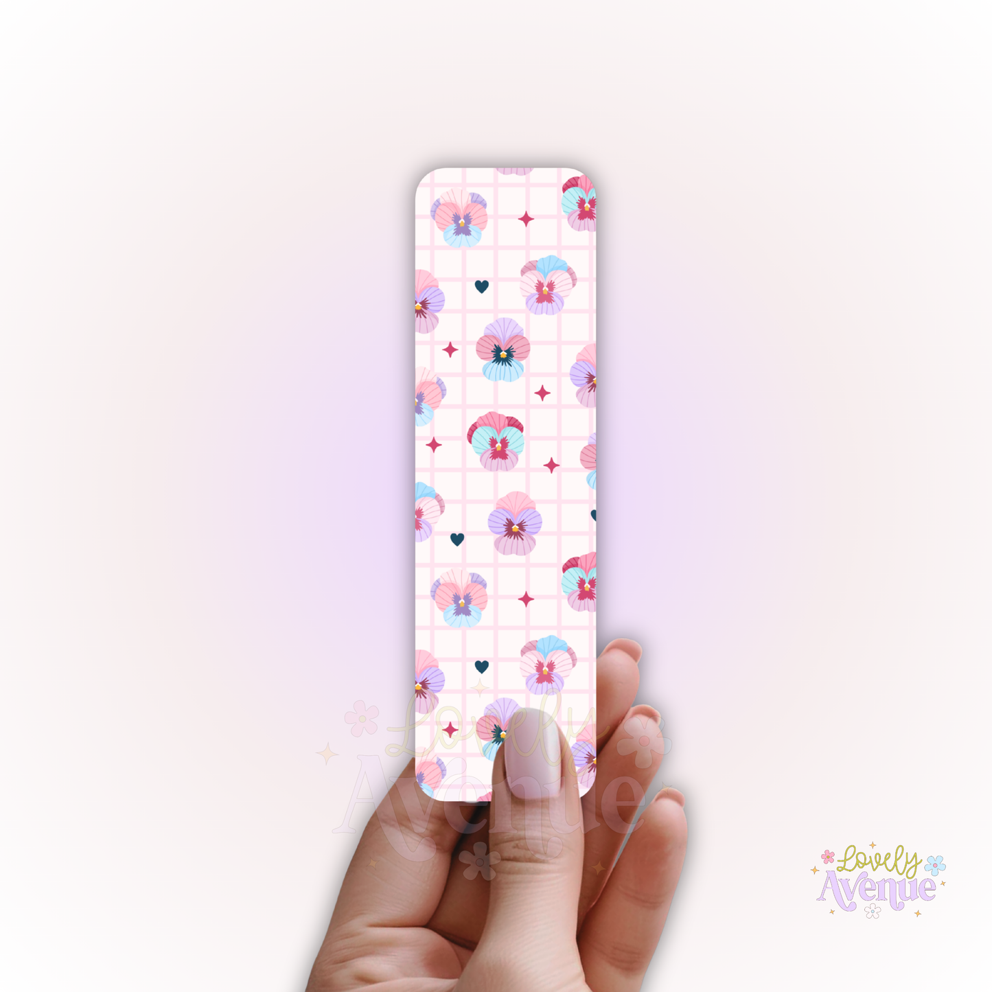 Pansy - Cardstock Bookmark