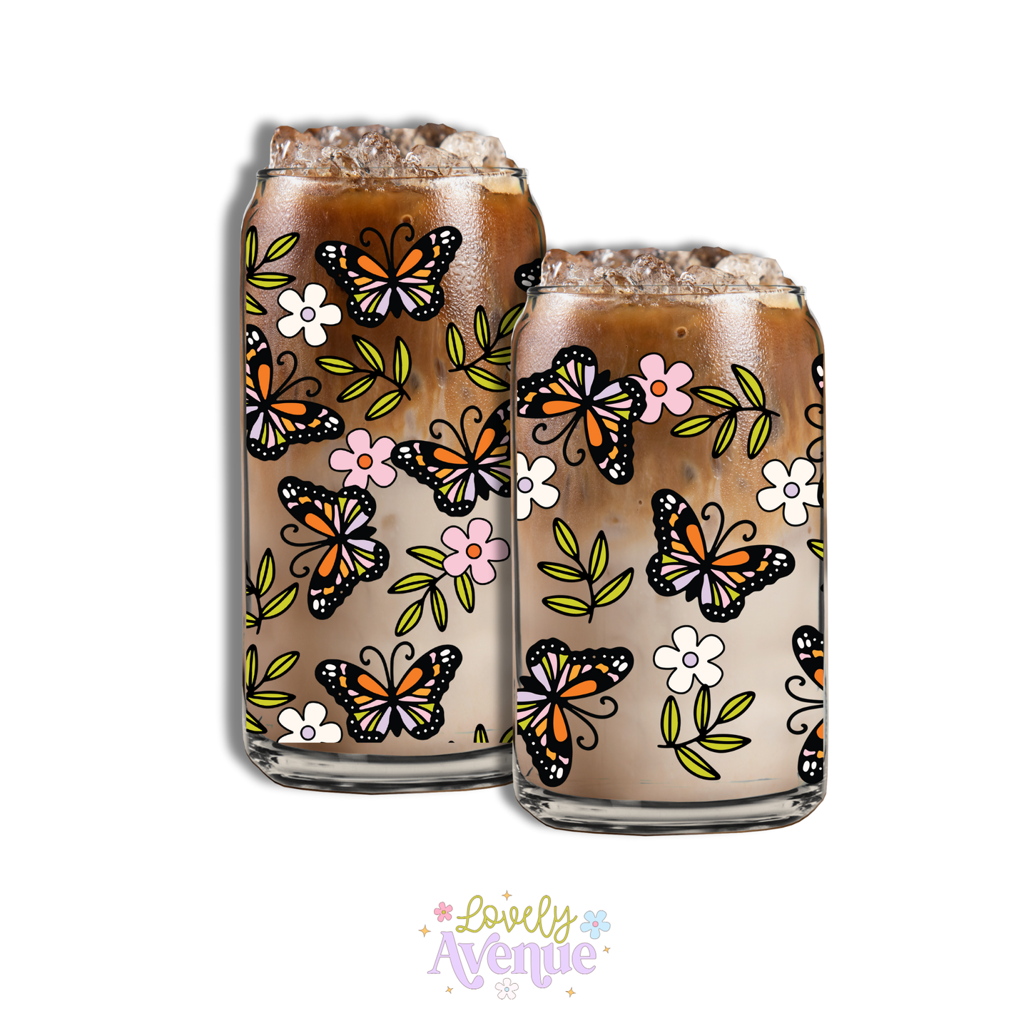 Omg Butterfly! - Glass Cup