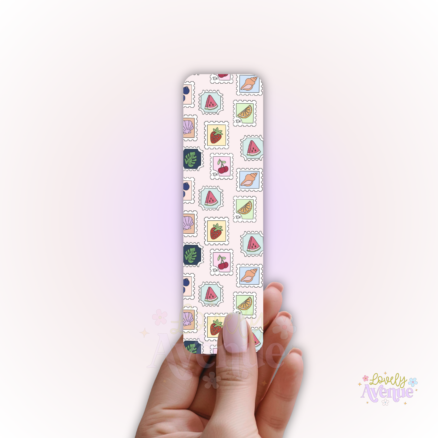 Beach Stamps - Cardstock Bookmark