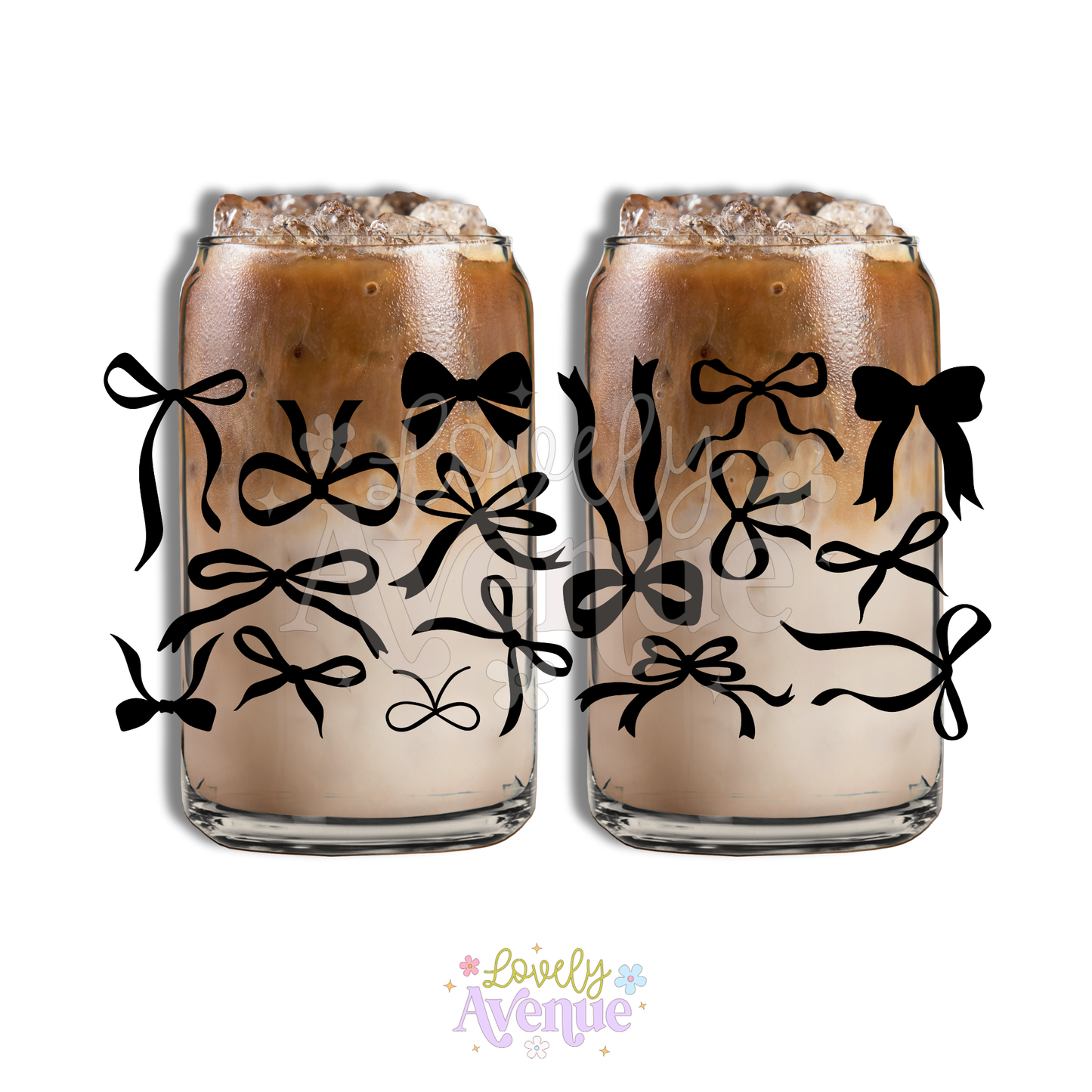 Black Tie Theme - Glass Cup