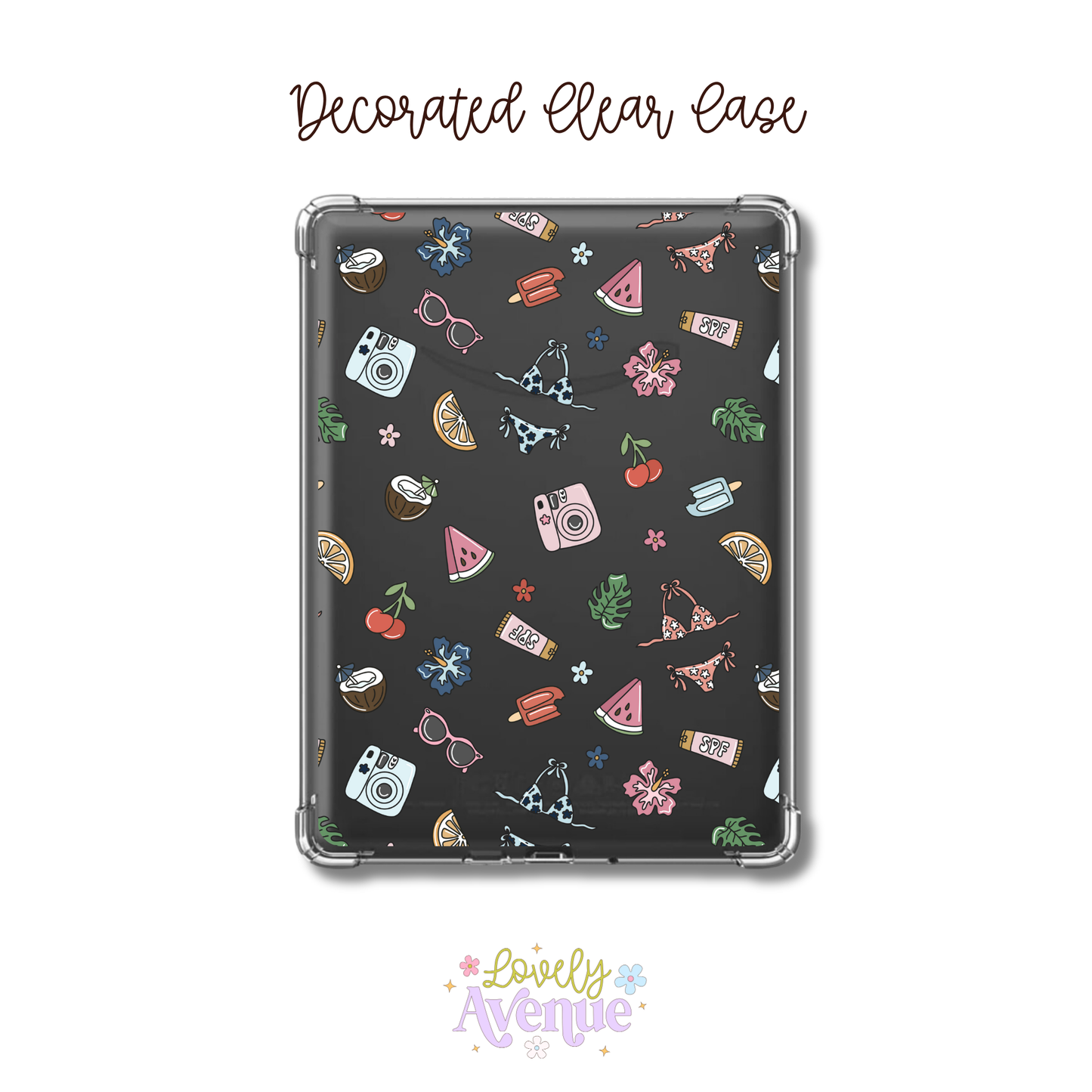 Summer Goods - E-Reader Decorated Clear Case