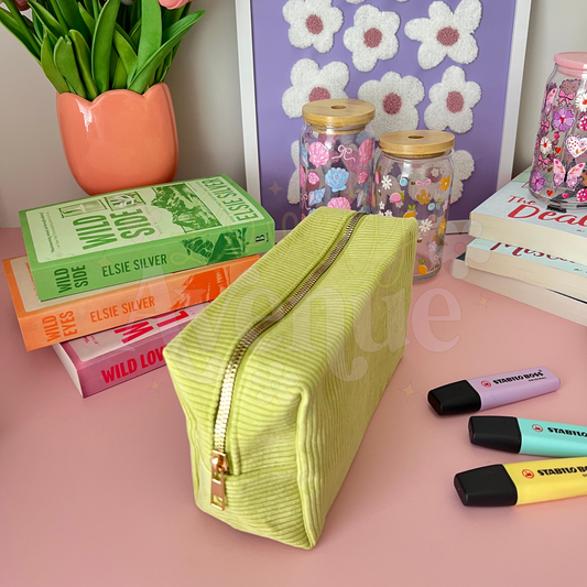 Matcha Cream - Corduroy Pouch