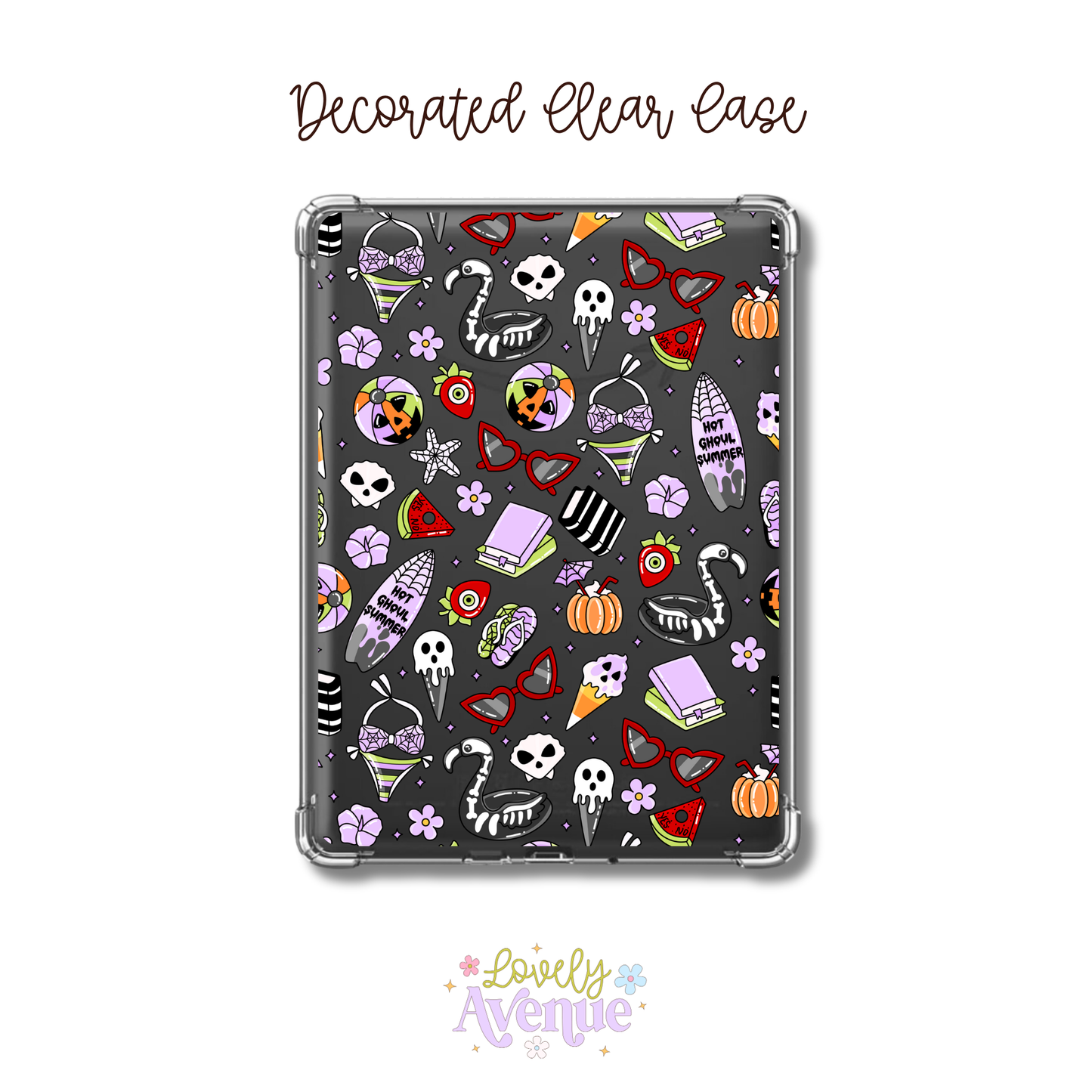 Summerween - E-Reader Decorated Clear Case