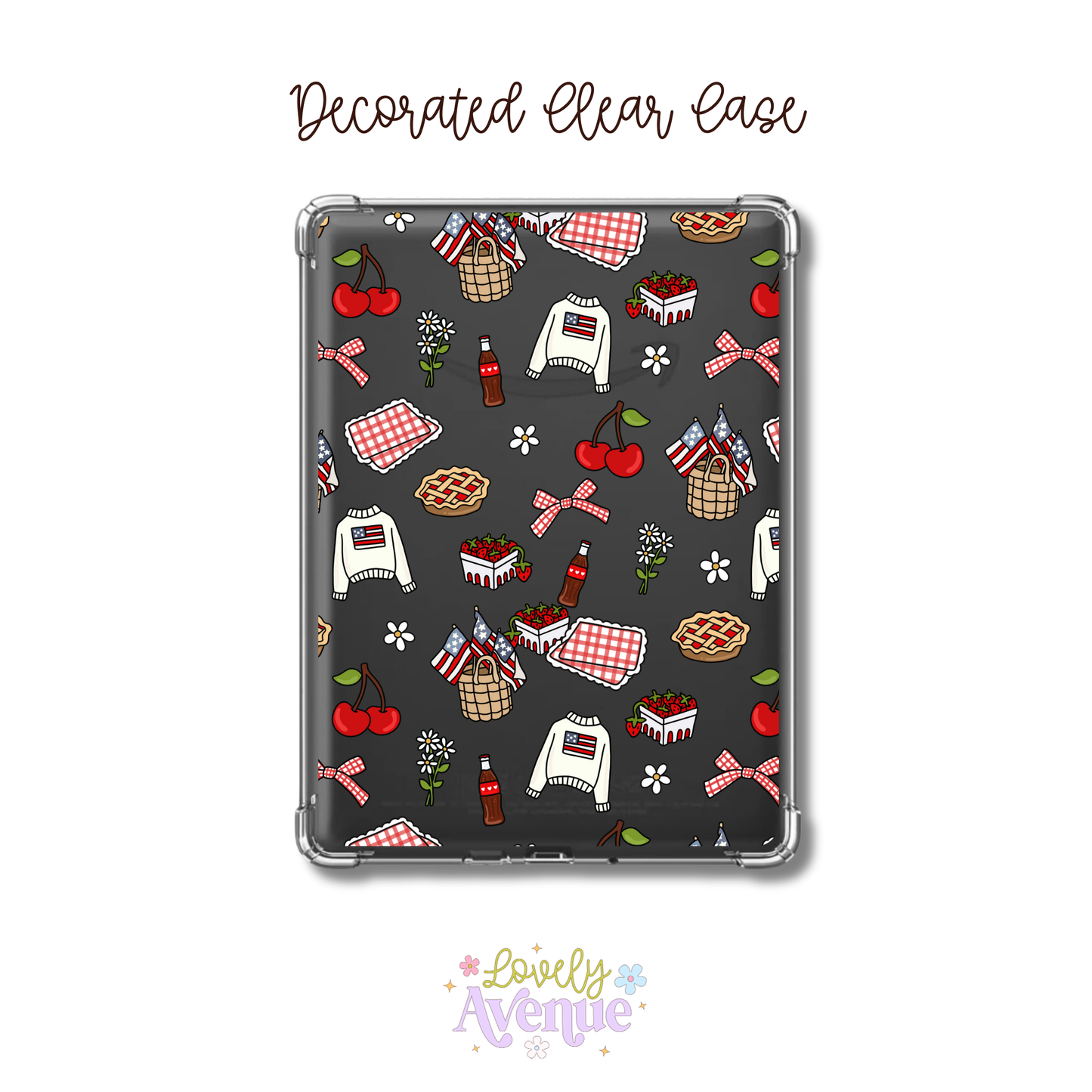 Americana - E-Reader Decorated Clear Case