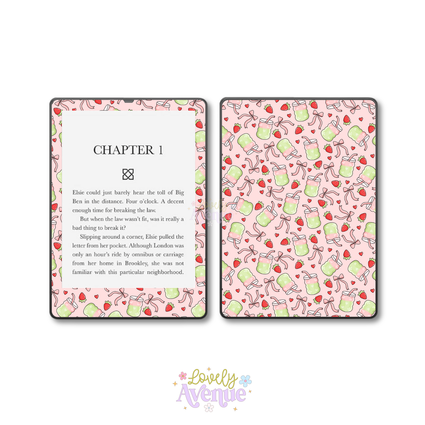Strawberry Matcha - E-Reader Skin
