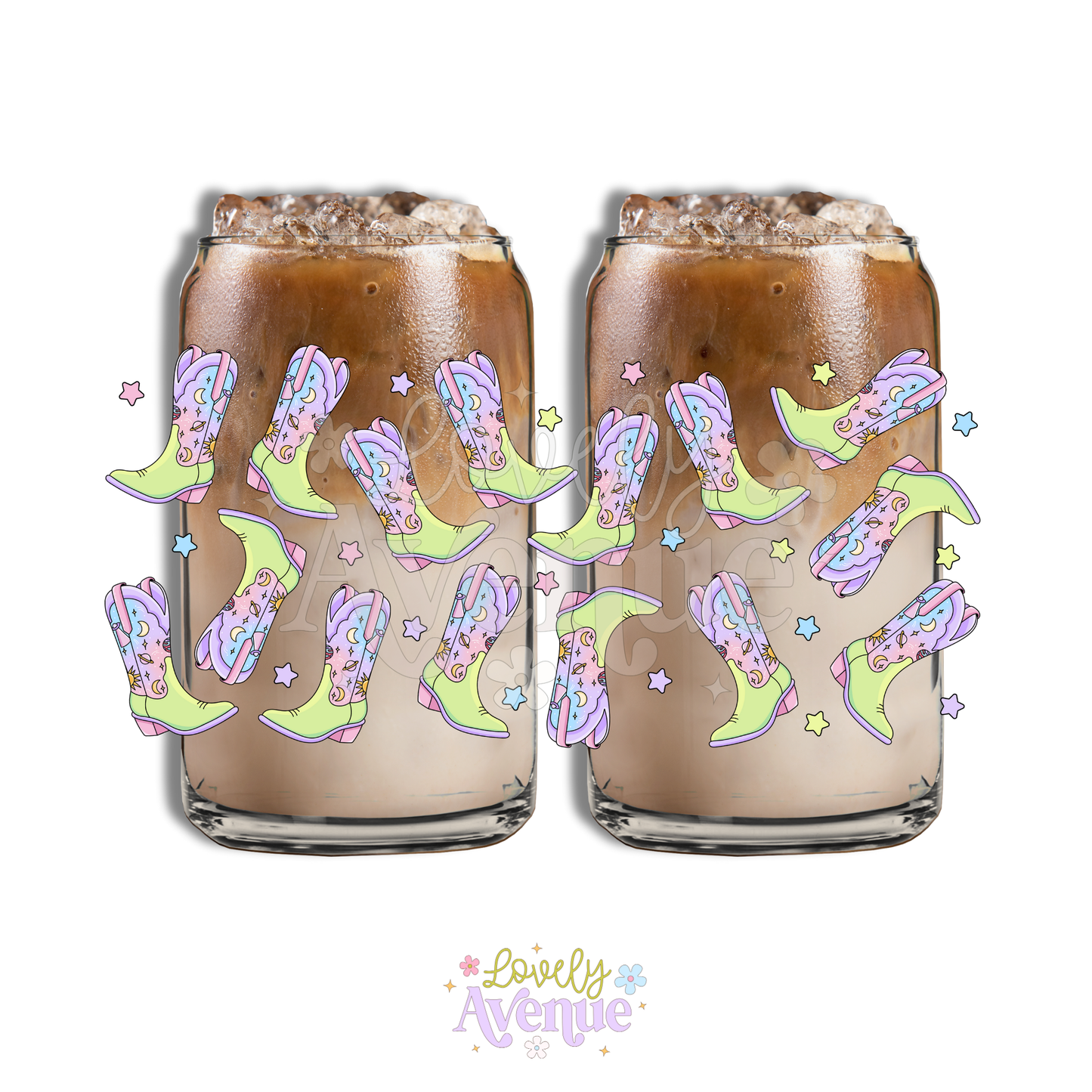 Cosmic Cowgirl Boots - Glass Cup