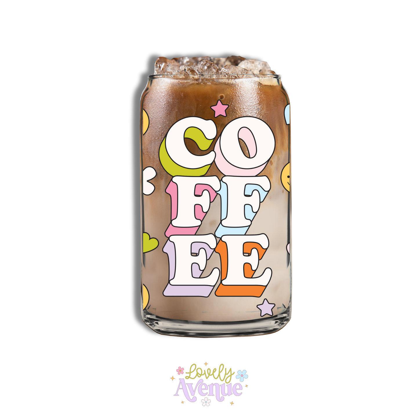 Pastel Coffee - Glass Cup