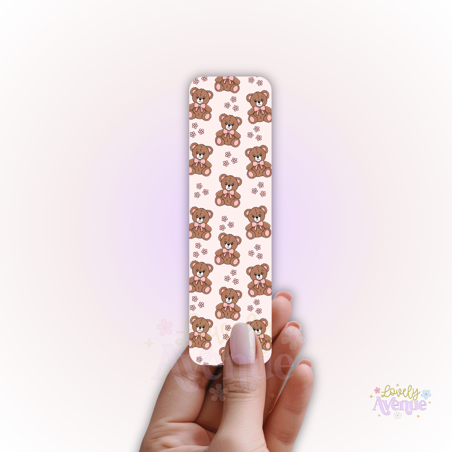 Blush Teddy - Cardstock Bookmark