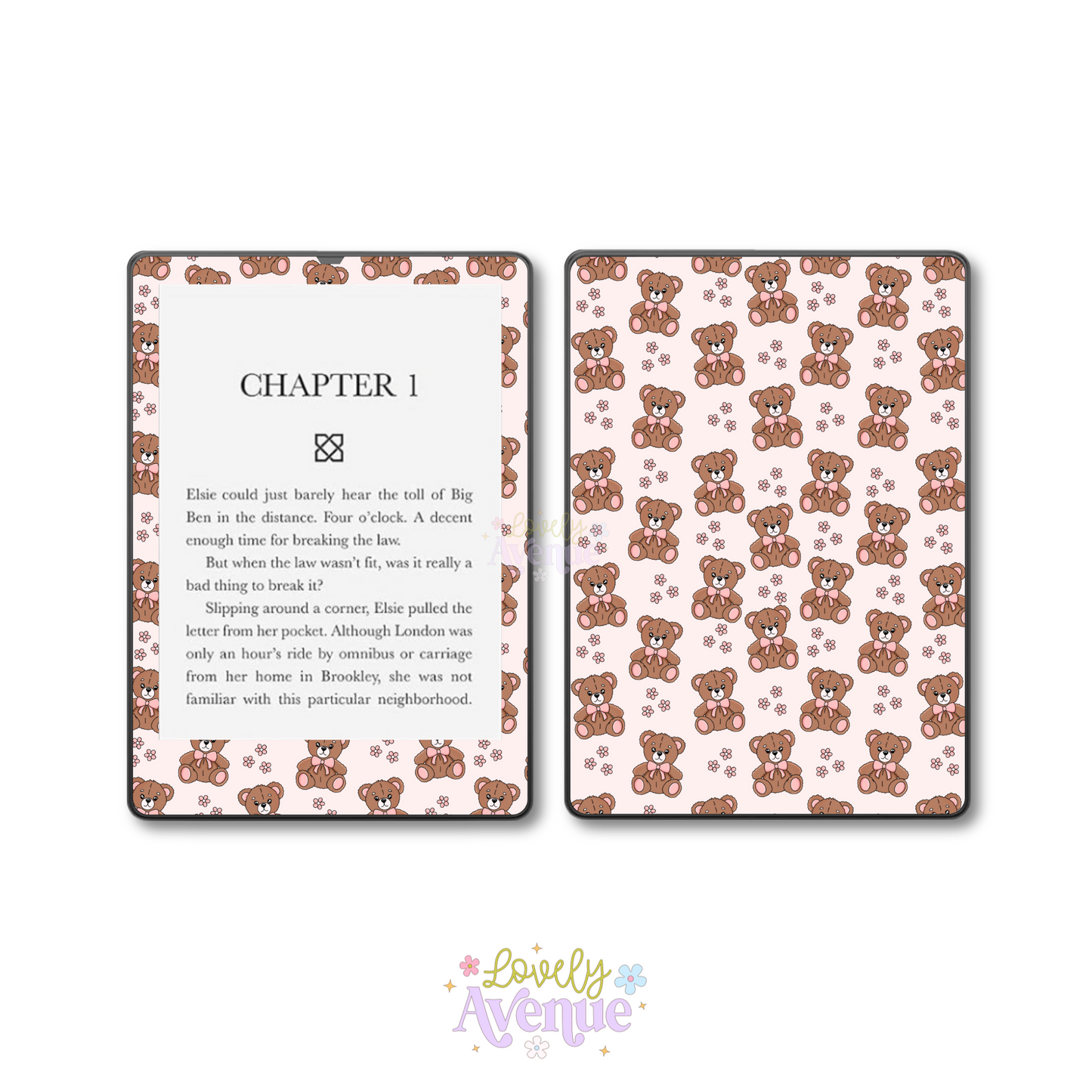 Blush Teddy - E-Reader Skin