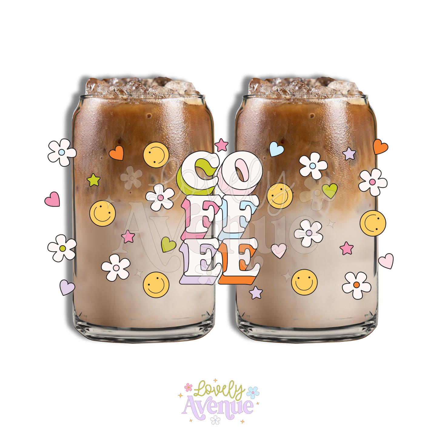 Pastel Coffee - Glass Cup