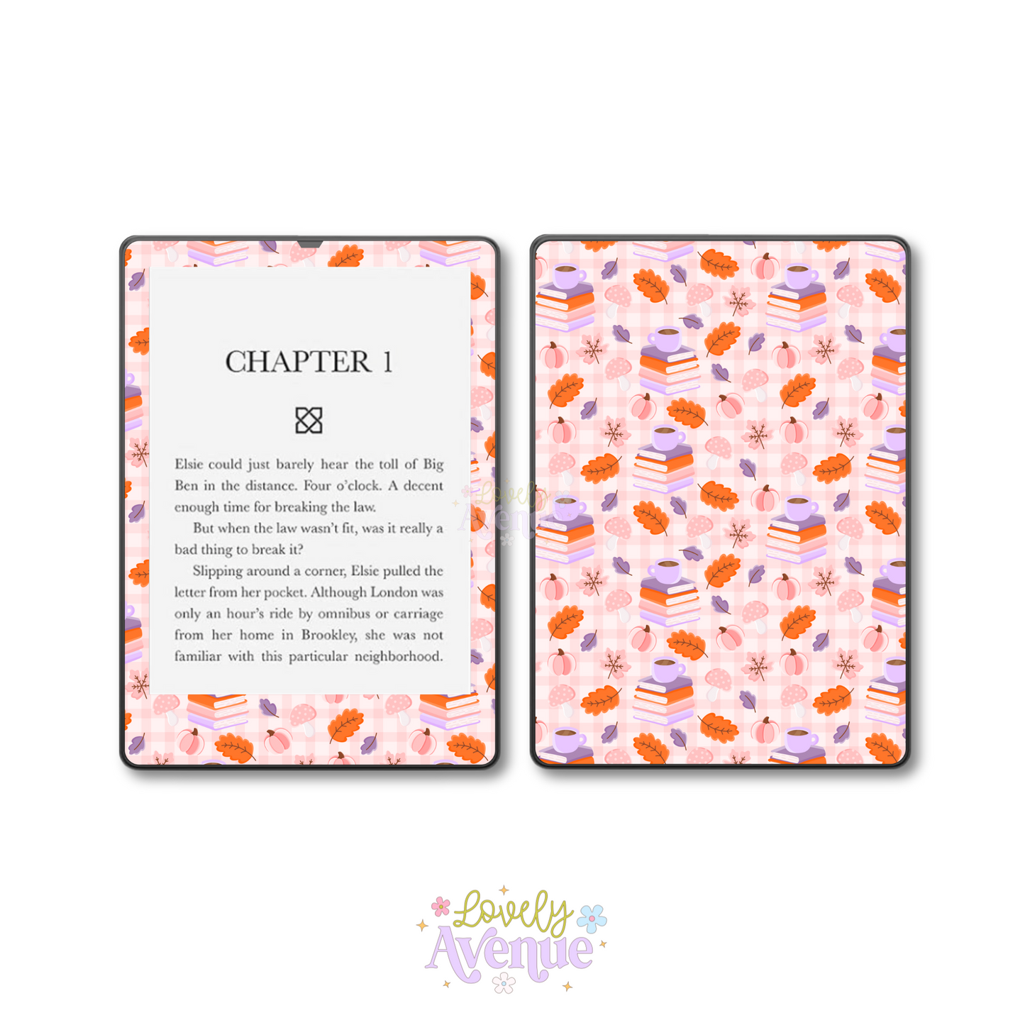 Bookish And Cozy - E-Reader Skin