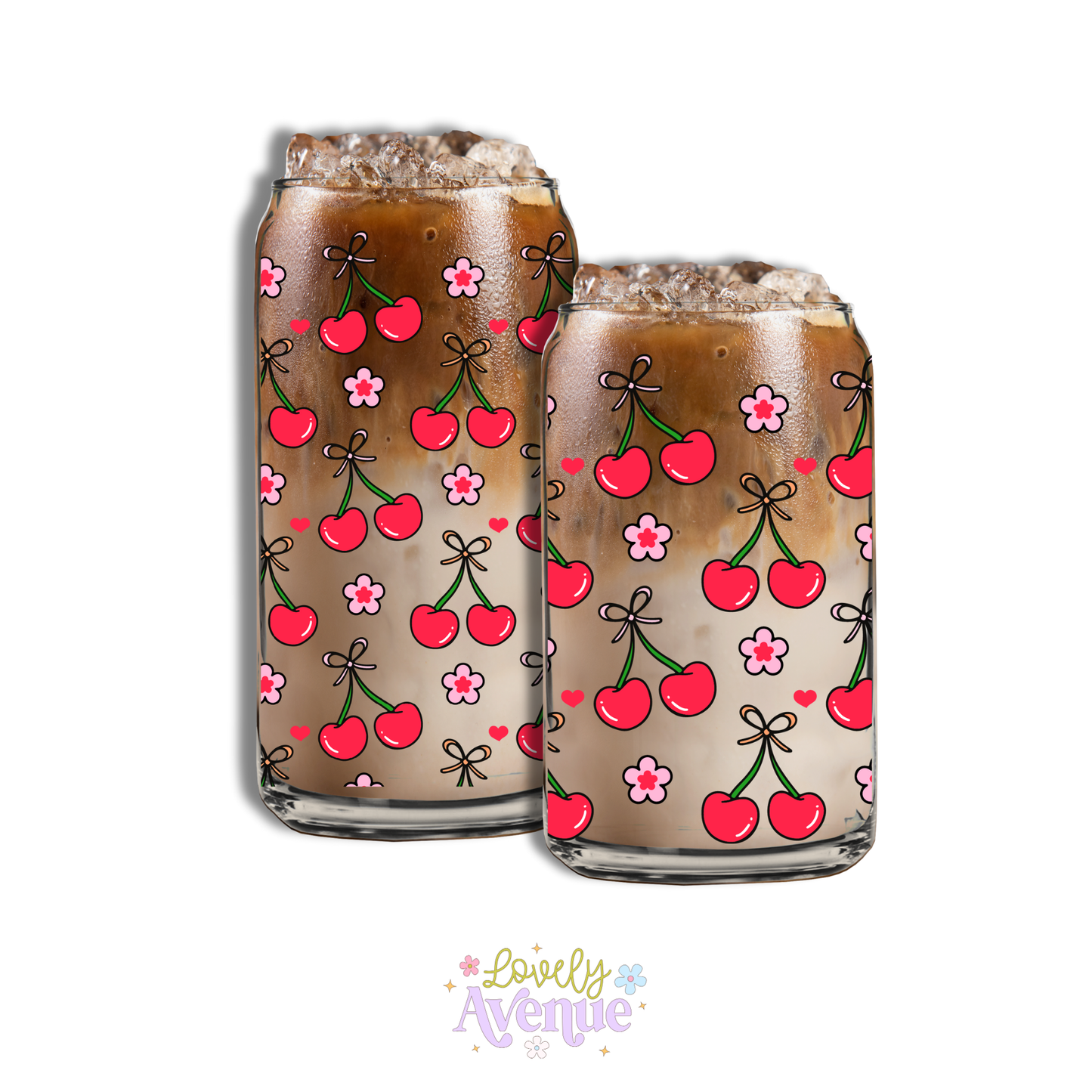 Cherry Coquettes - Glass Cup