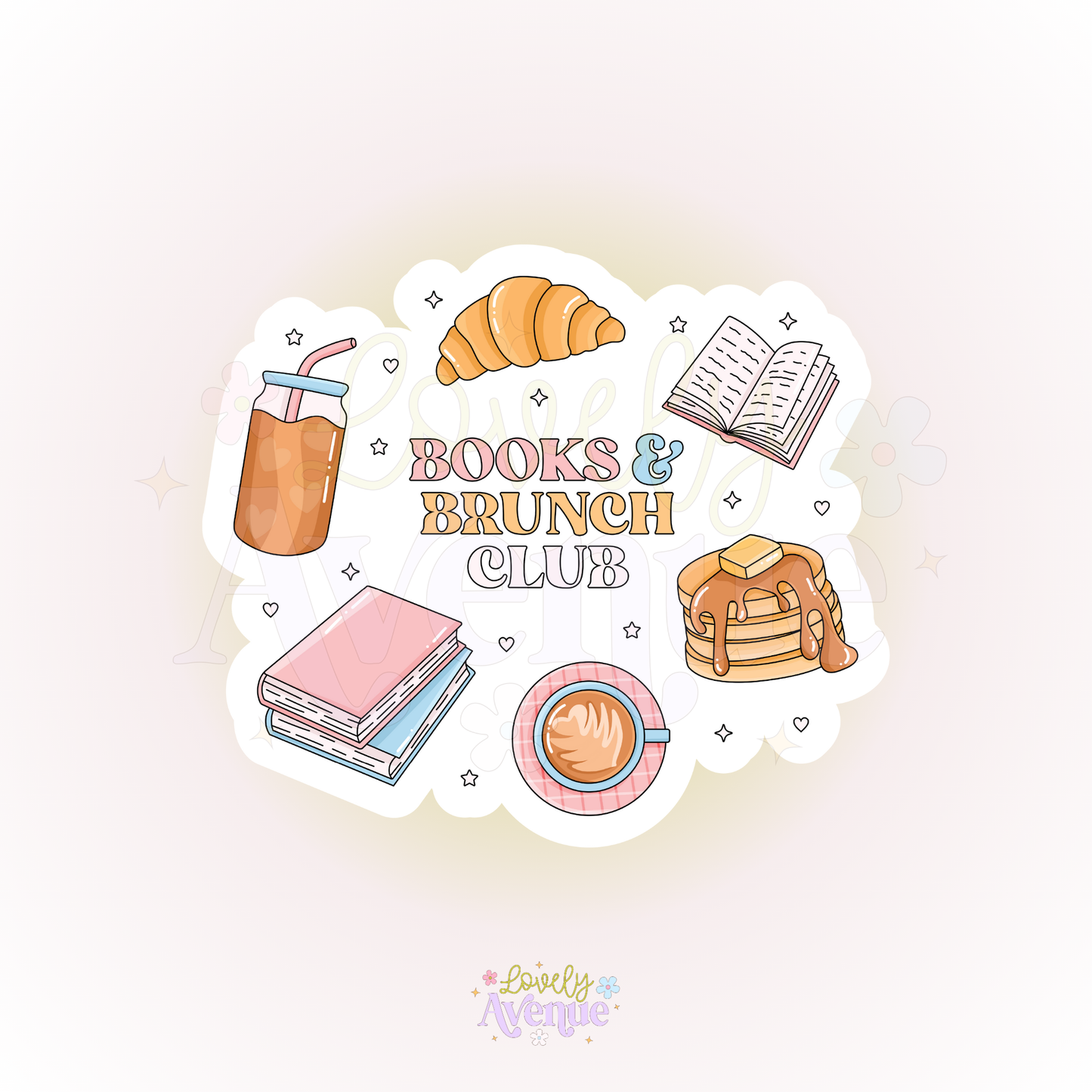 Books And Brunch Club - Sticker