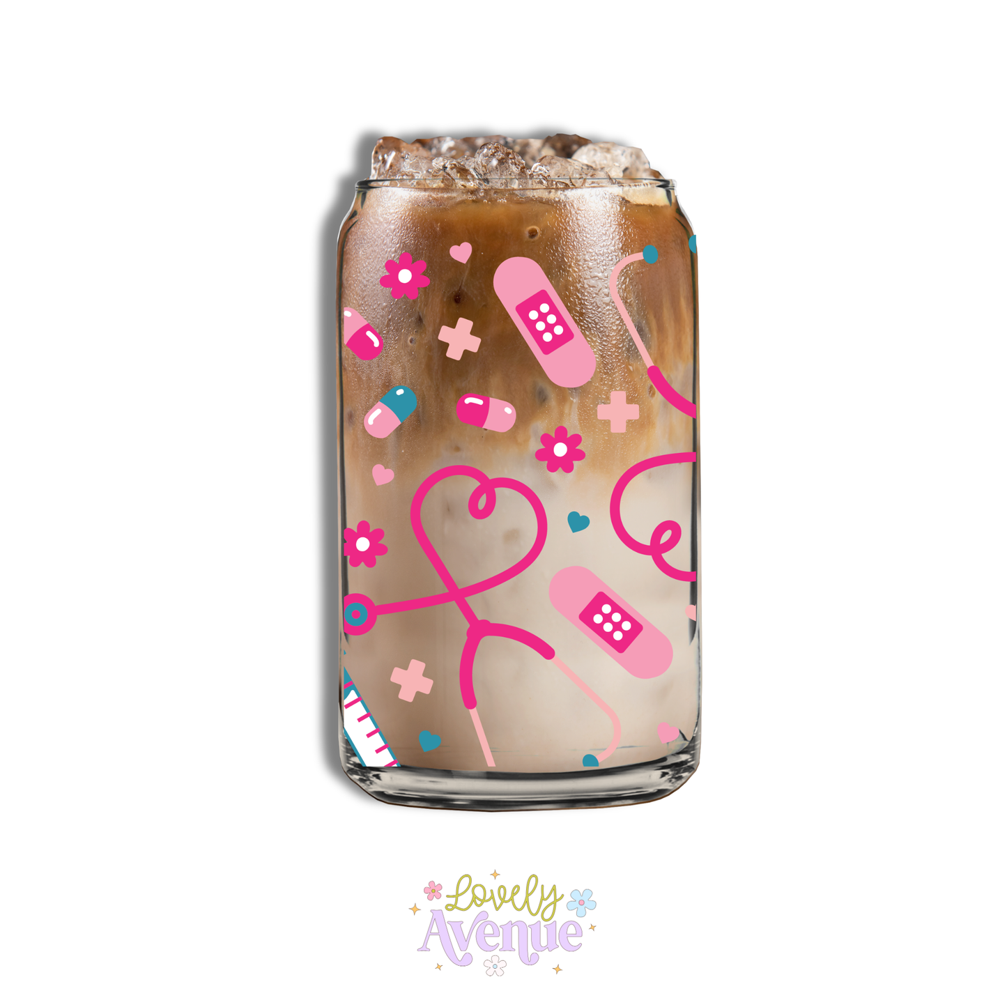 Nifty Nurse - Glass Cup